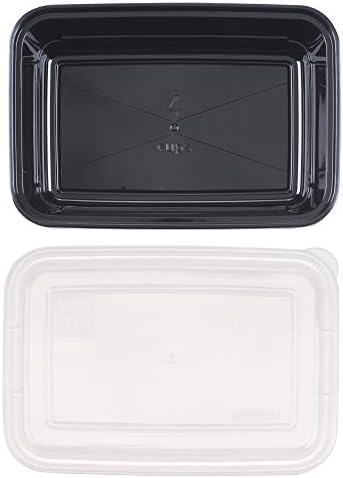 GoodCook Meal Prep Containers, Single Compartment 10-Pack, BPA-Free Reusable Food Storage, Black, Microwave & Freezer Safe, Stackable Meal Prep Containers for Lunches and Snacks - Image 4