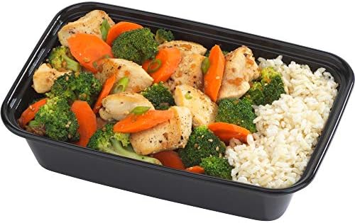 GoodCook Meal Prep Containers, Single Compartment 10-Pack, BPA-Free Reusable Food Storage, Black, Microwave & Freezer Safe, Stackable Meal Prep Containers for Lunches and Snacks - Image 6